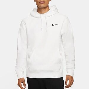 NWT Nike Swoosh White Pullover Hoodie Club Men’s Sz Medium